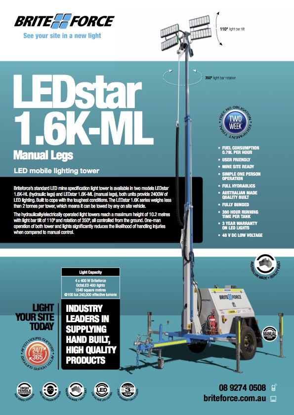 LEDstar 1.6K Manual Legs