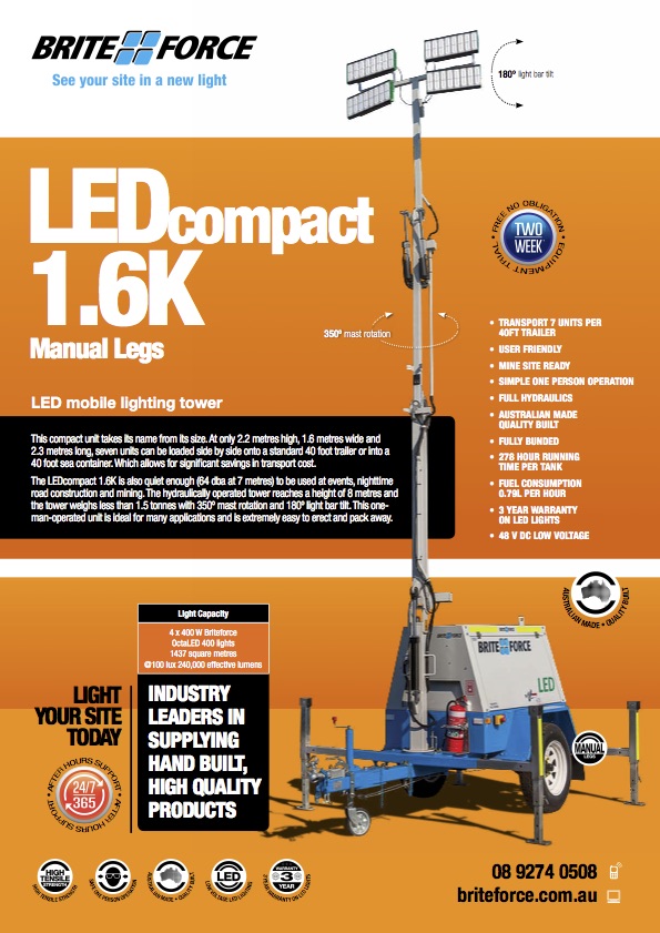 LEDcompact 1.6K Manual Legs