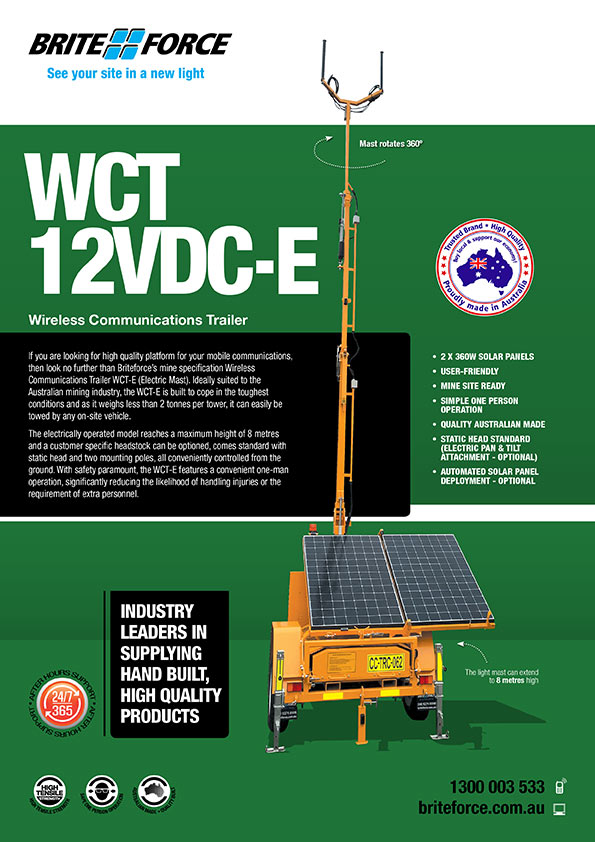 WCT 12VDC-E Wireless Communication Trailer Electric